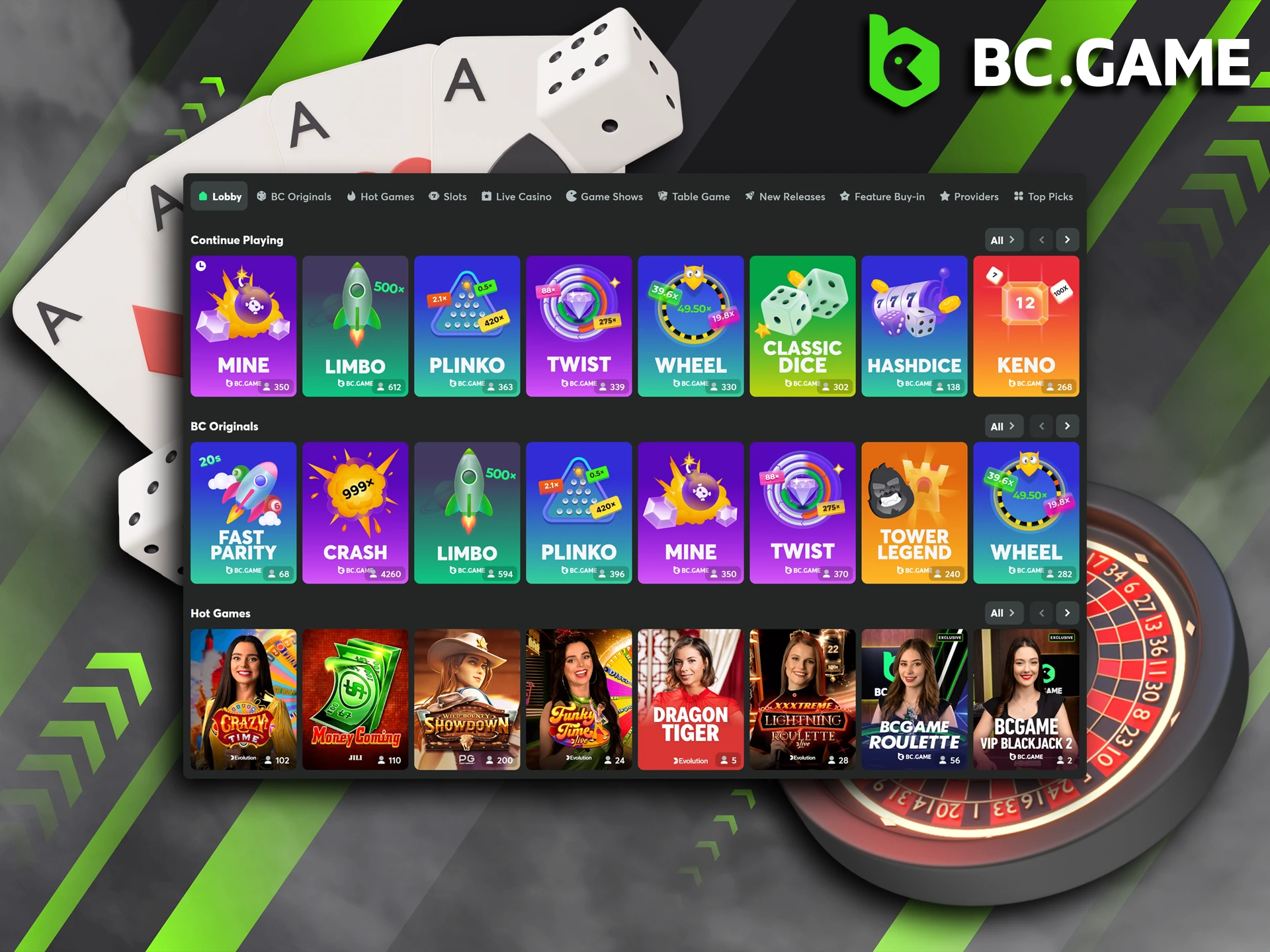 Learn how to get started playing at BC Game casino.