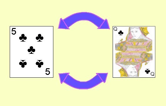 Cuckoo variations include reverse swaps if the swapped player holds a Queen Cuckoo variations include reverse swaps if the swapped player holds a Queen