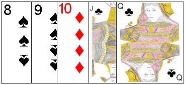 Five Card Combination - Straight Five Card Combination - Straight