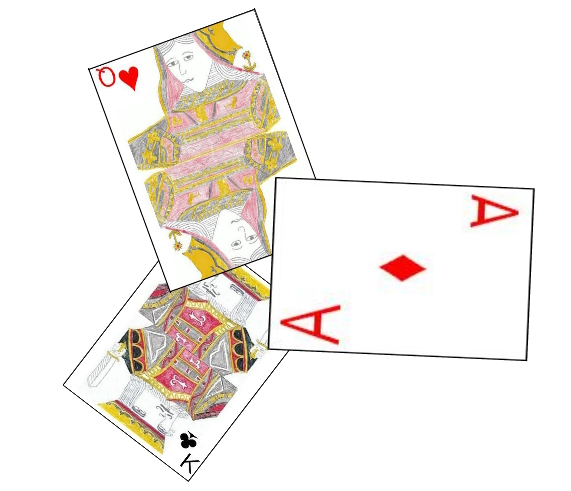 Example trick in Brisca Rematada Example trick in Brisca Rematada