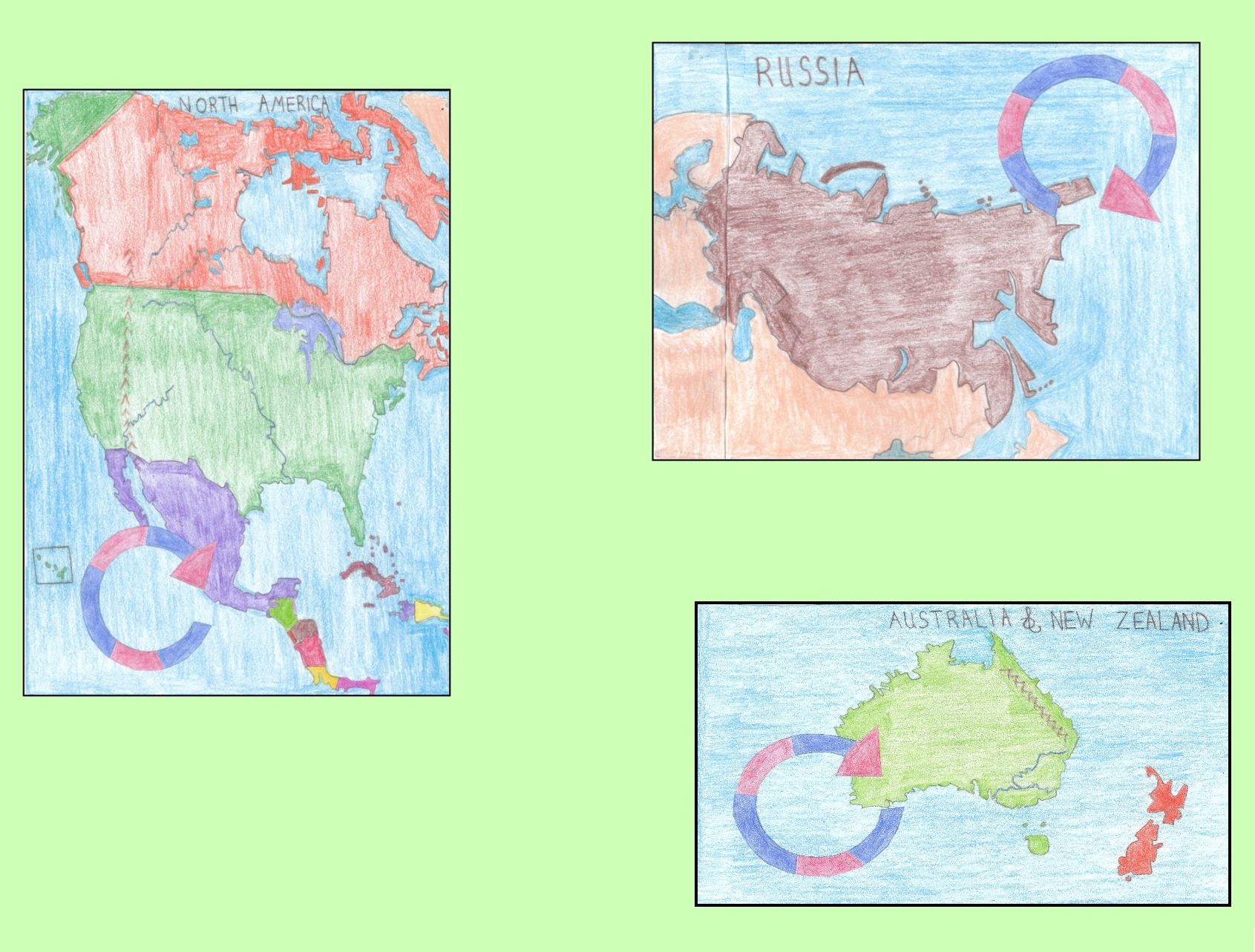 Countries with specifically clockwise rotation Countries with specifically clockwise rotation