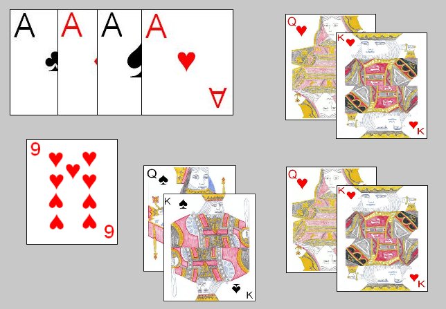 Pinochle Melding Example Pinochle Melding Example