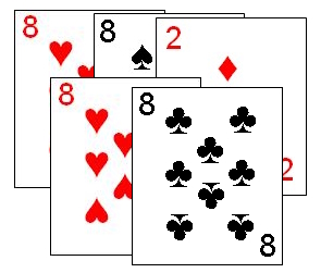 A valid five of a kind combination in Gou Ji A valid five of a kind combinatin in Gou Ji